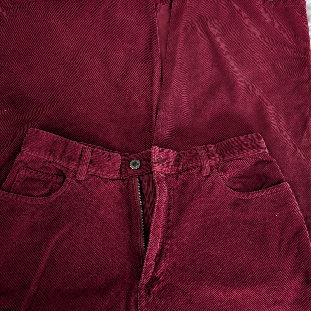 Vintage Corduroy Skirt in Rich Burgundy